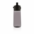 Láhev na vodu s uzamykatelným víčkem, 600 ml, XD Design, černá
