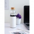 Skleněná láhev na vodu s ochranným rukávcem, 550 ml, XD Design, bílá
