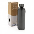 Nerezová láhev na vodu s dvojitou stěnou 500 ml, XD Design, antracitová