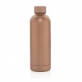 Nerezová láhev na vodu s dvojitou stěnou 500 ml, XD Design, bronzová