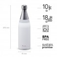 ALADDIN Fresco Thermavac™ láhev na vodu 600 ml Snowflake White