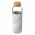 Skleněná lahev na vodu Flow 660 ml, Quokka, white stone