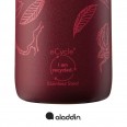 ALADDIN CityLoop Thermavac eCycle vakuová láhev 600 ml Burgundy Magnolia červená s potiskem