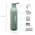 ALADDIN CityLoop Thermavac eCycle vakuová láhev 600 ml Sage Green zelená s potiskem
