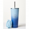 Designový nerez pohár, 710 ml, Neon Kactus, modro-modrý