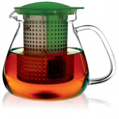Skleněná konvice na čaj FINUM Tea Control™ 1L, zelená