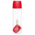 Láhev na vodu s infusérem 700 ml červená