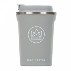 Designový termohrnek, 380 ml, Neon Kactus, šedý