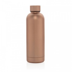 Nerezová láhev na vodu s dvojitou stěnou 500 ml, XD Design, bronzová