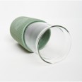 Skleněný pohár s brčkem 568 ml, Neon Kactus, zelený