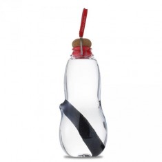 Filtrační láhev s binchotanem  BLACK+BLUM Eau Good, 800ml, červená