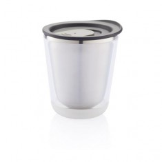 Termohrnek do kávovaru Dia, 227 ml, XD Design, šedý/černý