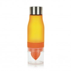 Láhev na vodu a citrusy, 650 ml, Loooqs, oranžová