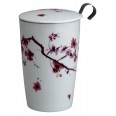 Termohrnek s čajovým sítkem  EIGENART TEAEVE Cherry Blossom, 350ml