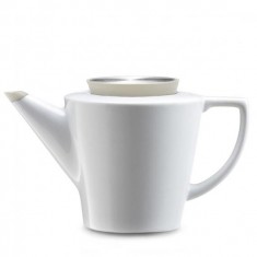 Porcelánová čajová konvice  VIVA SCANDINAVIA Anytime, 1L, bílá/khaki