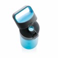 Láhev na vodu s uzamykatelným víčkem, 600 ml, XD Design, modrá